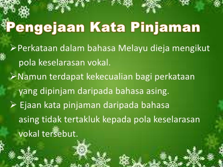 kata pinjaman bahasa inggris