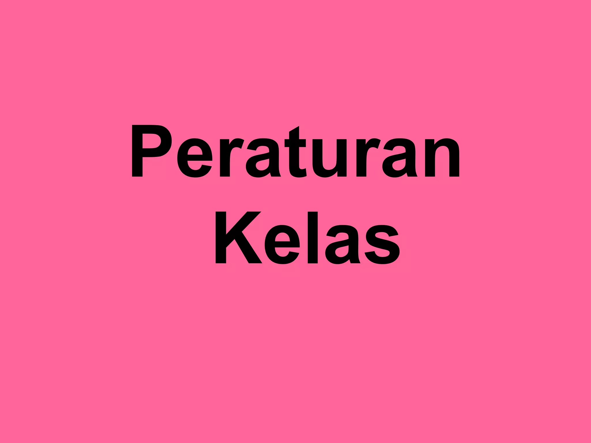 Pengelolaan Kelas