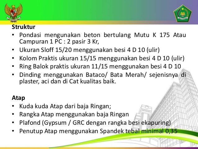 Pengelolaan Bantuan Pembangunan Pada Madrasah