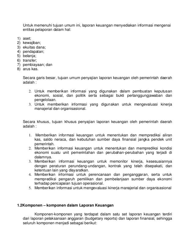 Pengelolaan Dan Pelaporan Keuangan Pemerintah