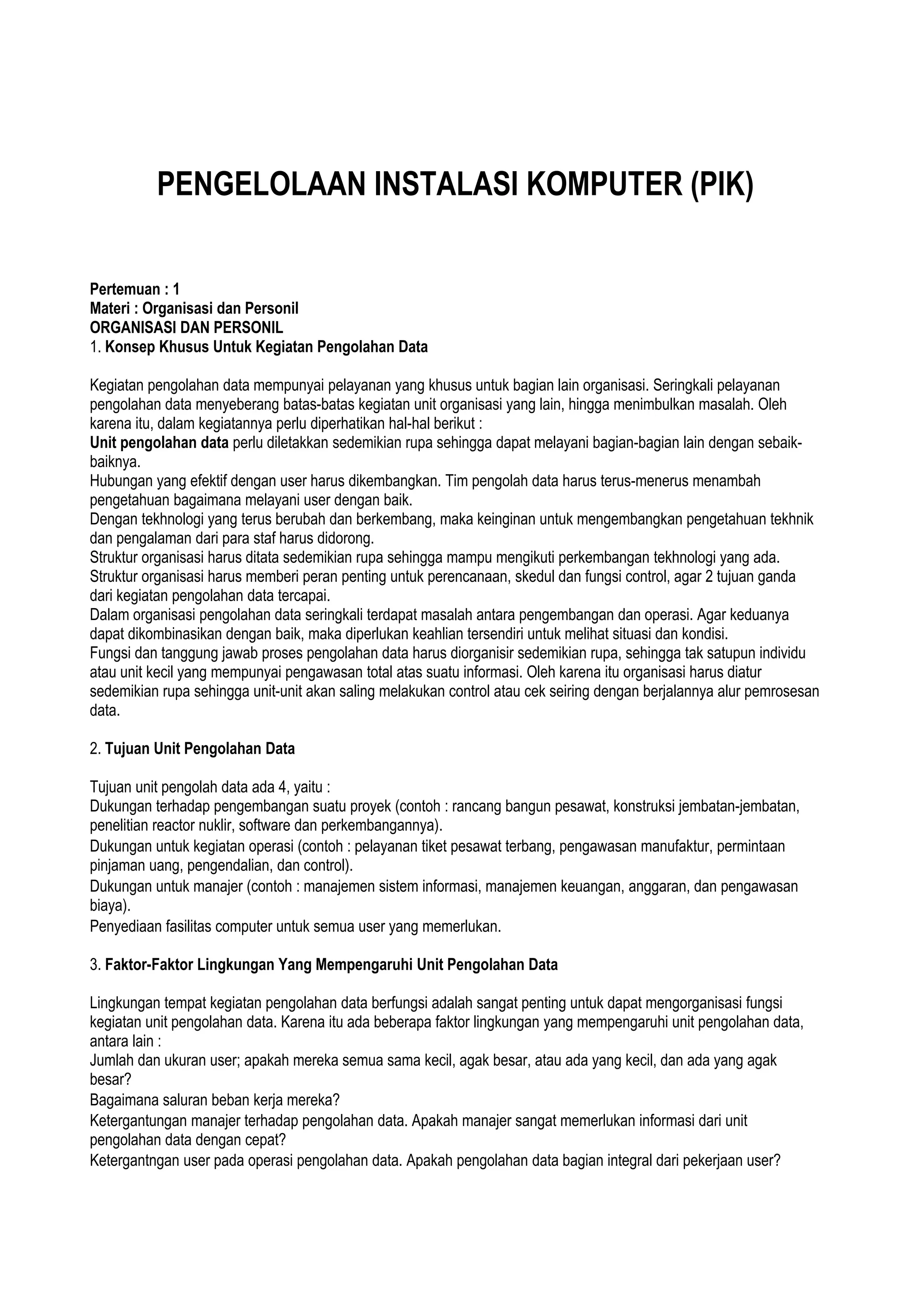Pengelolaan instalasi komputer per 1 8 uit. | DOC