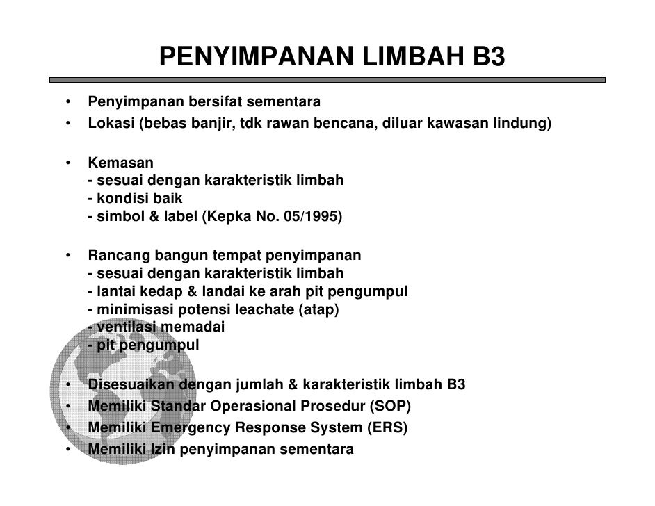 Pengelolaan limbah b3