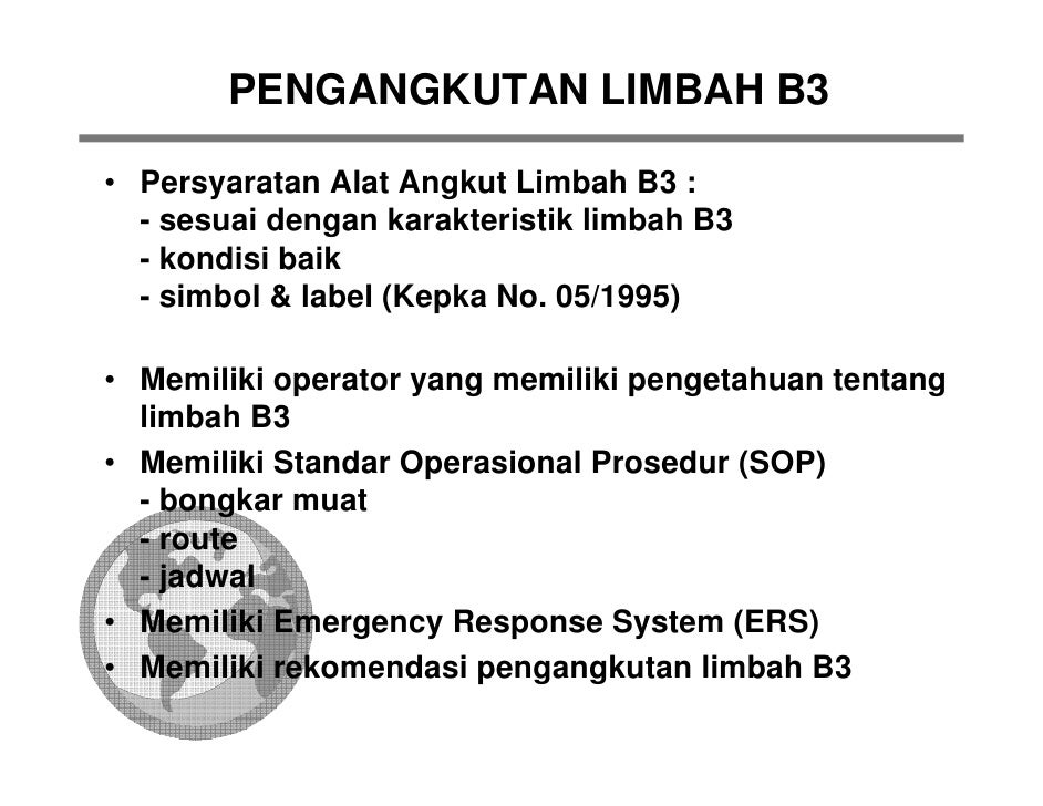 Pengelolaan Limbah B3