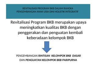 Pengelolaan Program BKB pada Kelompok BKB.ppt