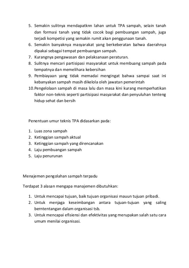 Pengelolaan Sampah