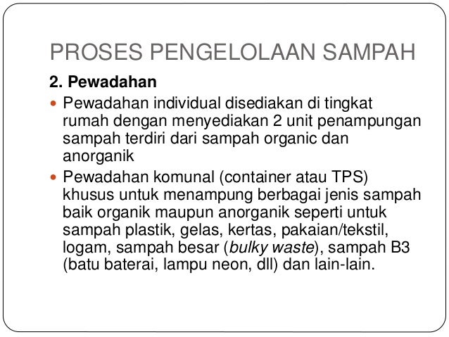Pengelolaan sampah