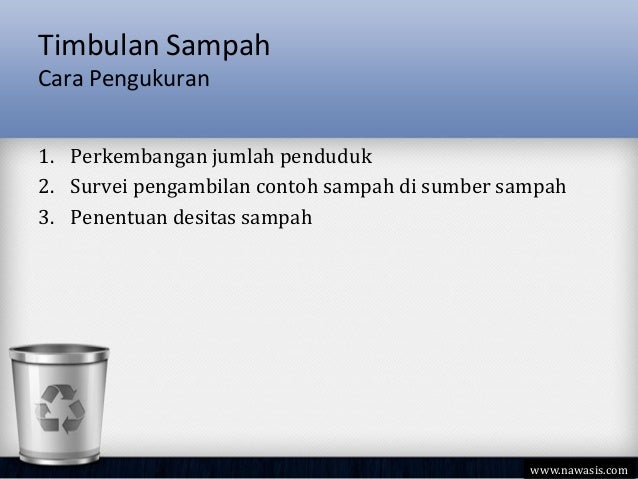 Aspek Teknis Operasional Pengelolaan Sampah 3 4