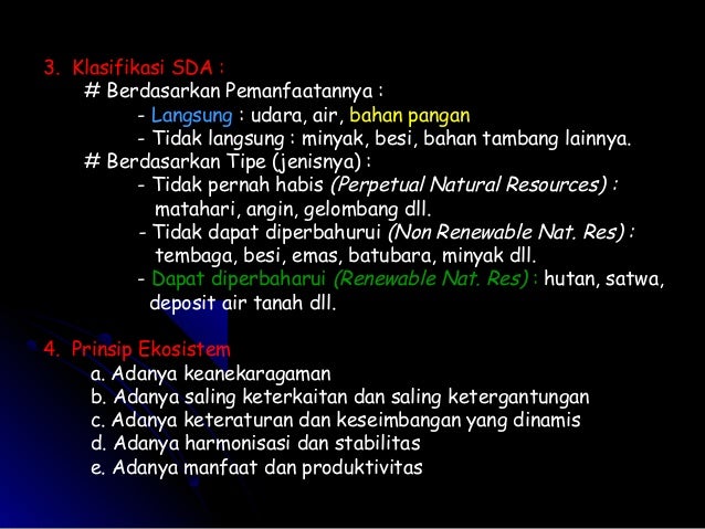 Pengelolaan sumber daya alam dan pembangunan berkelanjutan