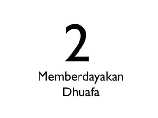 Memberdayakan
Dhuafa

 