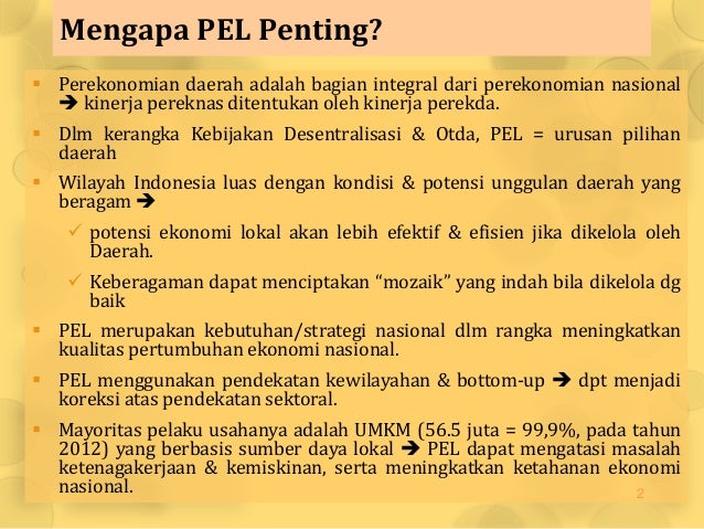 Pengembangan Ekonomi Lokal Untuk Meningkatkan Daya Saing Daerah Di E