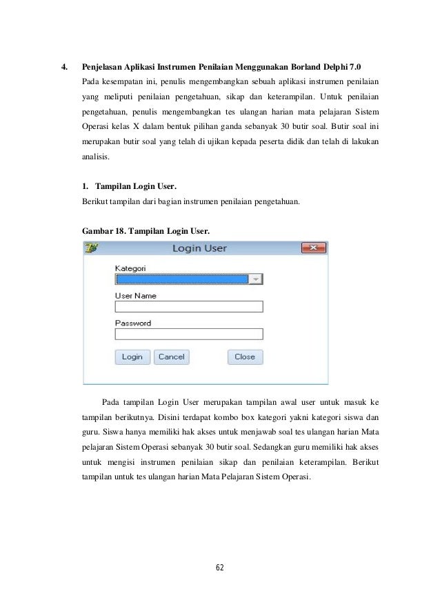 Pengembangan Instrumen Penilaian Dan Analisisnya