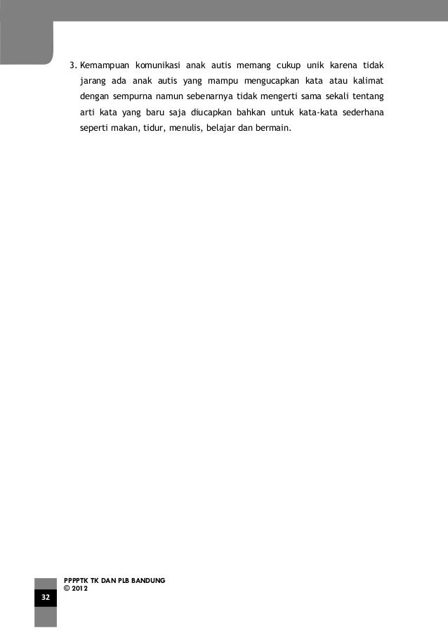 Pengembangan interaksi sosial dan komunikasi anak autis
