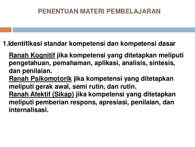 Pengembangan materi pembelajaran ski MTS