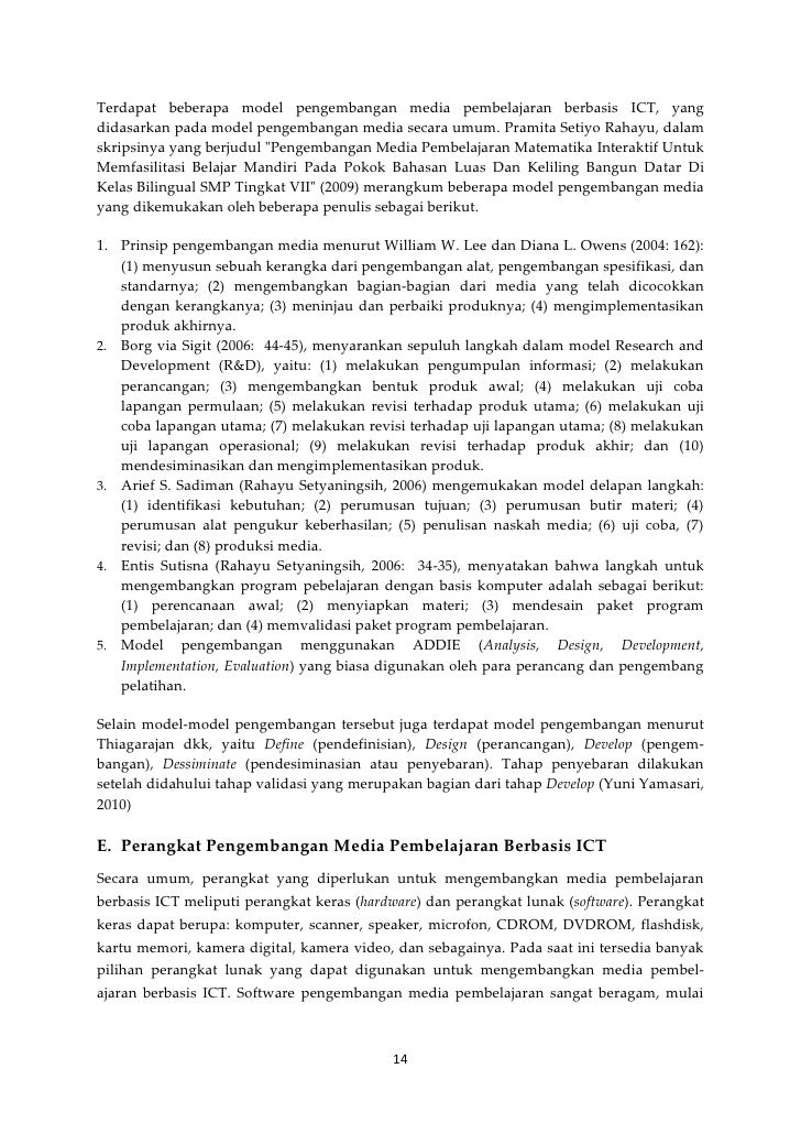 Pengembangan Media Pembelajaran Berbasis Ict