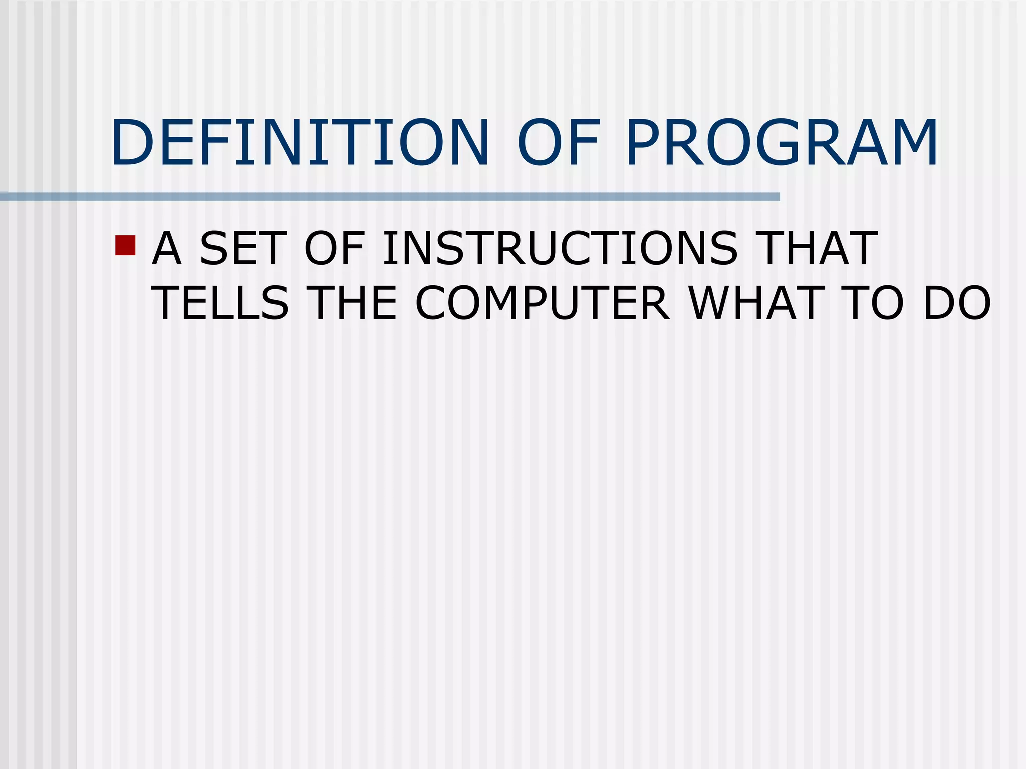 Welcome To Class Programming | PPT