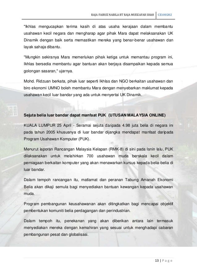 Globalisasi Sesuatu Produk Dari Keusahawanan Luar Bandar