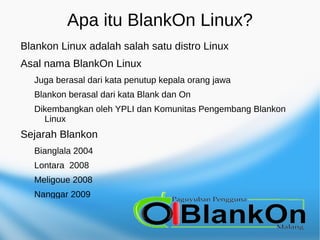 Kode Linux Pengenalan blankon-linux | ODP