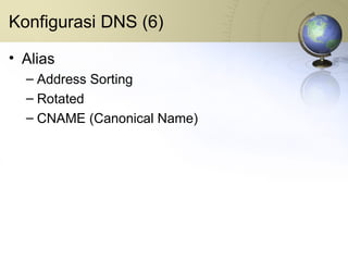 Konfigurasi DNS (6) Alias Address Sorting Rotated CNAME (Canonical Name) 