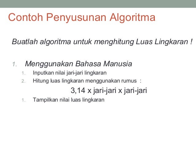 Pengenalan algoritma