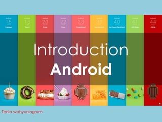 Tenia wahyuningrum
Introduction
Android
 