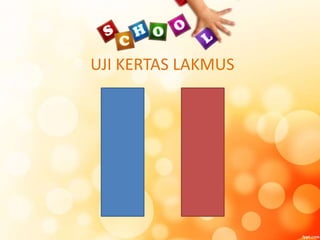 UJI KERTAS LAKMUS
 