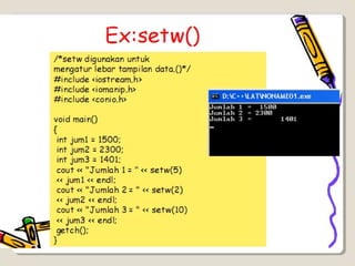 Pengenalan bahasa C++ | PPT