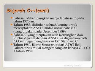Pengenalan bahasa C++ | PPT