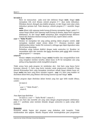 Pengenalan bahasa c++ | PDF