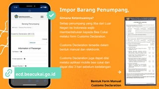 Pengenalan Bea Cukai di Indonesia kepada masyarakat | PPTX
