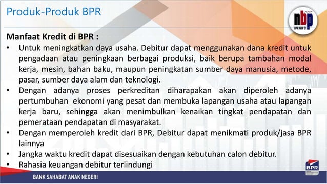 Pengenalan BPR dan Produk BPR | PPTX