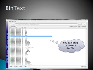 You can drag
or browse
the file
 