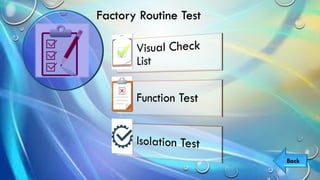 Back
Factory Routine Test
 