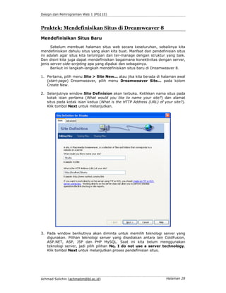Pengenalan dreamweaver | PDF