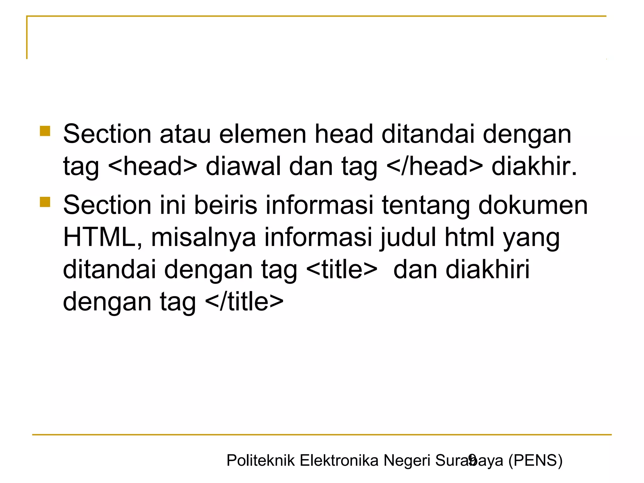 Pengenalan html | PPT