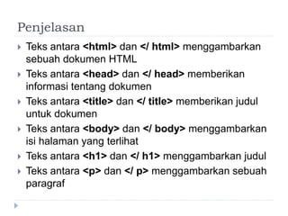 Pengenalan HTML ( Bambang Sugianto, S.T., M.Kom - UMNU KEBUMEN ) | PPT