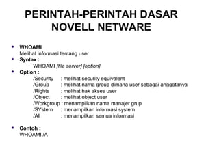 novell netware operating system novell netware operating system