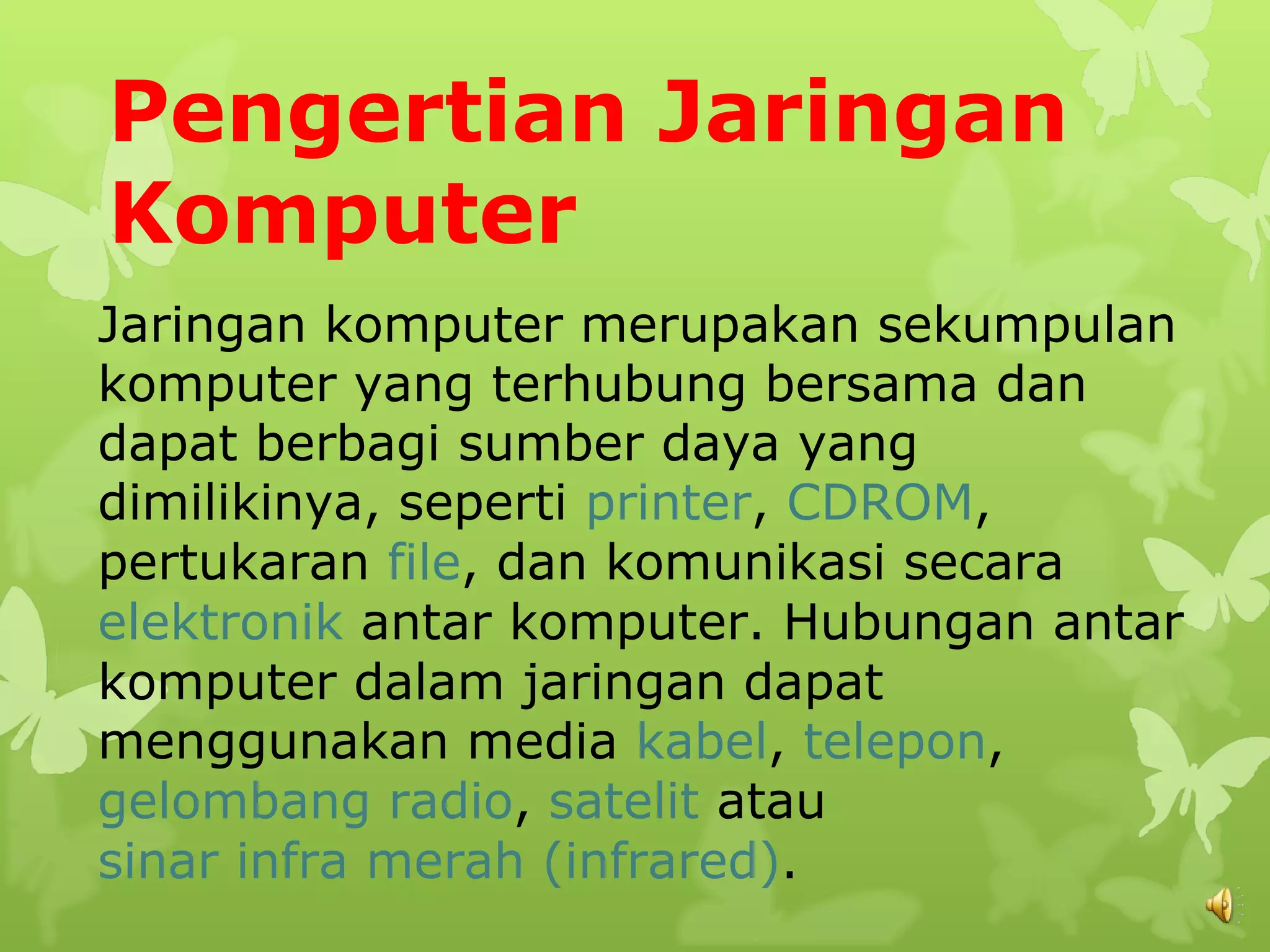 Pengenalan jaringan komputer | PPT