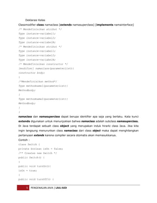 Pengenalan Java | PDF