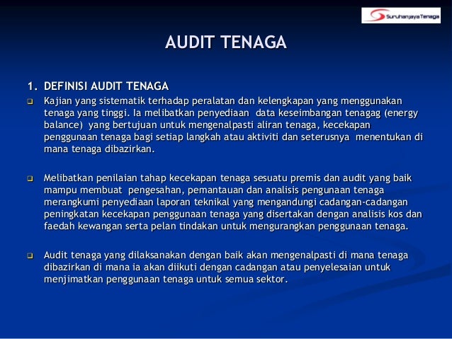 Pengenalan Kepada Aplikasi Penjimatan Tenaga