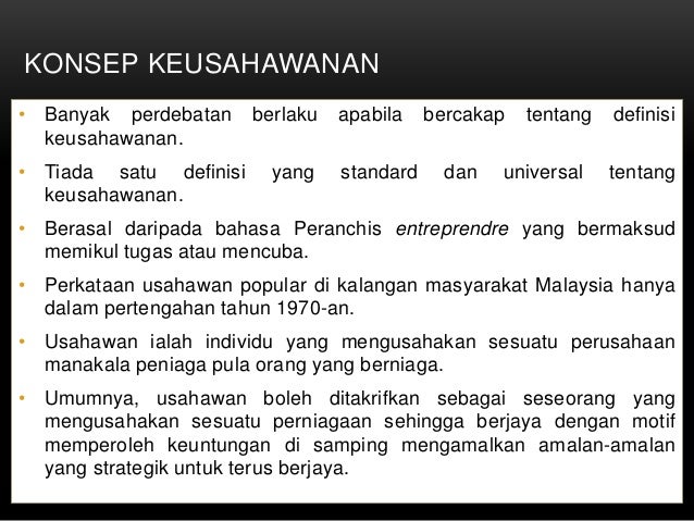 Pengenalan Kepada Keusahawanan
