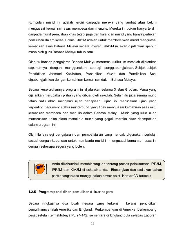 Pengenalan Kepada Pendidikan Pemulihan