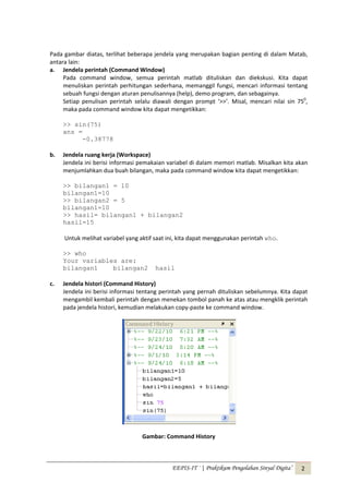 Pengenalan matlab | PDF