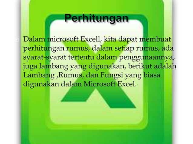 Pengenalan Microsoft Excel PPT