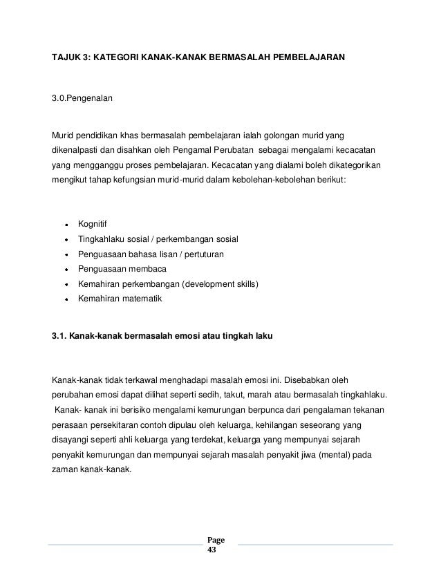 Pengenalan Pendidikan Khas