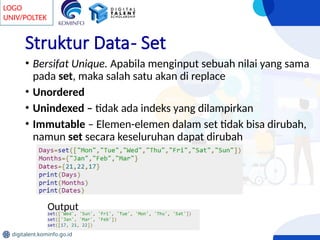 Pengenalan pemrograman dari Python Lengkap | PPTX