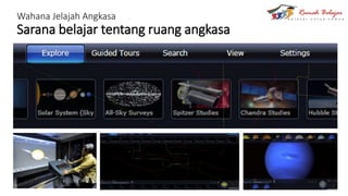 Wahana Jelajah Angkasa
Sarana belajar tentang ruang angkasa
 