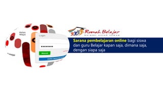 Sarana pembelajaran online bagi siswa
dan guru Belajar kapan saja, dimana saja,
dengan siapa saja
 