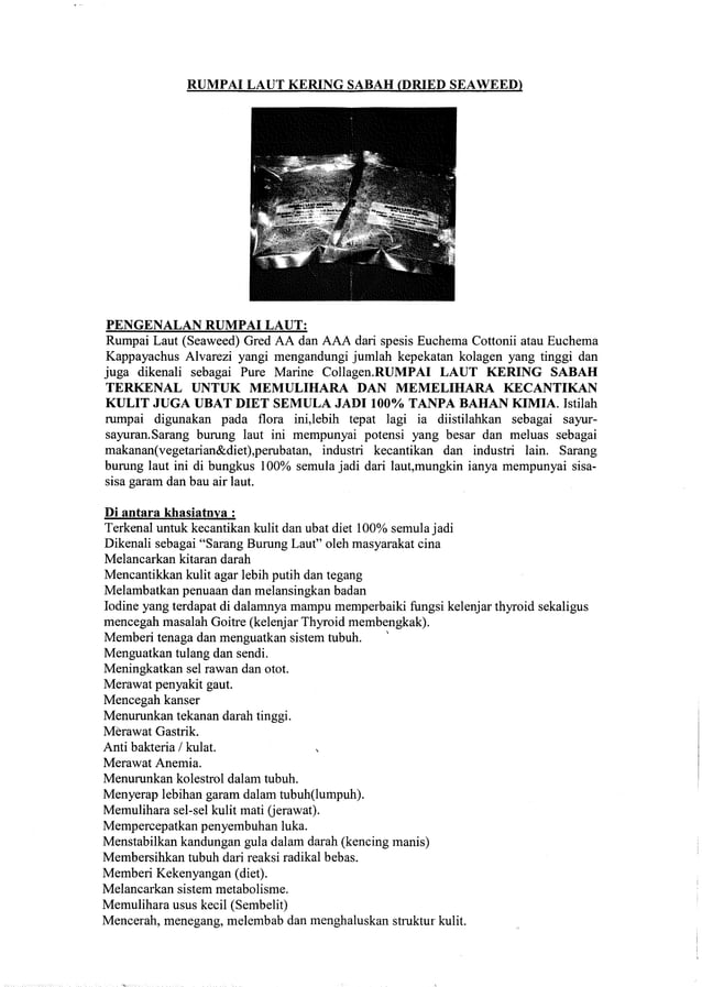 Pengenalan rumpai laut | PDF