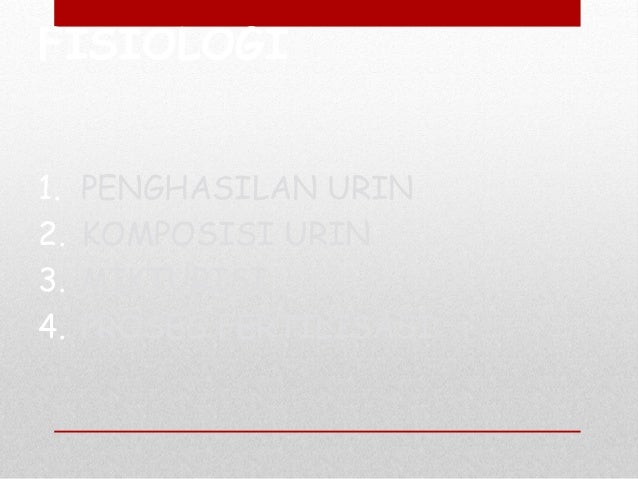 PENGENALAN & SIMTOMATOLOGI - SISTEM GENITOURINARI LELAKI