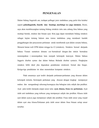 Pengenalan sintaksis | PDF